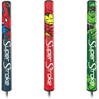 Super Stroke Zenergy Ironman Tour 2.0 - Rot, Polyurethan, Gerippt, Puttergriff, Tour 2.0, Golfschlägergriff, Marvel Limited Edition