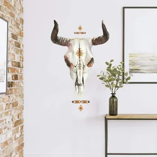 RoomMates RMK4094GM Riesen-Aufkleber, Western-Trophee, Vinyl, Braun, Gelb, Grün, 4,55 cm 4,04 cm by 38,68 cm 76,4 cm