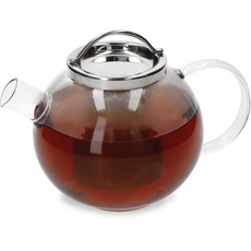 La Cafetière Darjeeling Teekanne aus Glas mit Edelstahl-Teesieb, 1 Liter