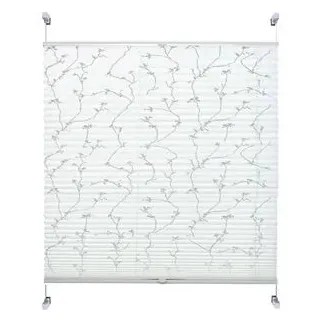 LIEDECO Klemmfix-Plissee 40 x 130 cm Polyester Weiß