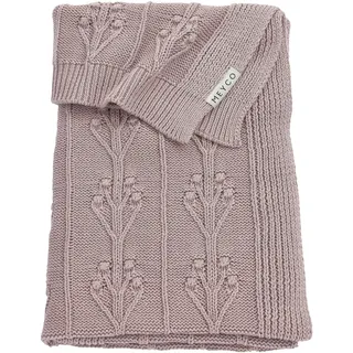 Meyco Meyco, Babydecke, Babydecke groß Romantic Flower - Lila - 100x150cm 100% x 150 cm),