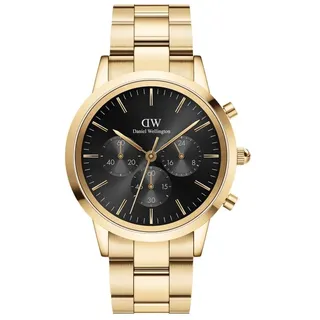 Daniel Wellington Iconic Chronograph Link Onyx Kautschuk 40 mm DW00100112
