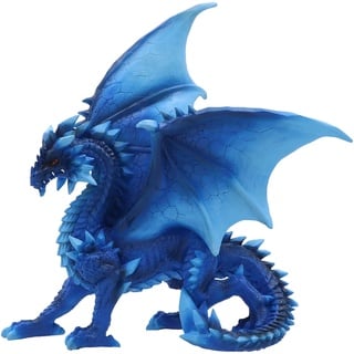 Nemesis Now Yukiharu Figur 21,5 cm Harz Blauer Drache Skulptur Gothic Fantasy Merchandise aus feinstem Harz handbemalt