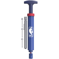 Wilson Ballpumpen-Set NBA DRV PUMP KIT, Inkl. Druckmesser und 3 Nadeln, Kunststoff, blau
