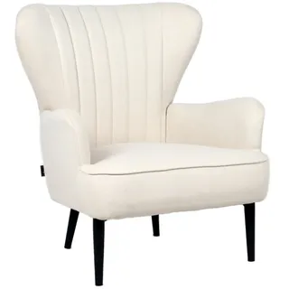Svita Ohrensessel, Creme, Textil, 76x89x78 cm, Wohnzimmer, Sessel, Ohrensessel