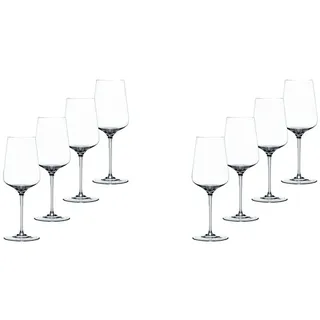 Nachtmann Rotweingläser 550 ml, 4 Stück, ViNova, 98073, Weingläser aus Kristallglas, Rotwein Gläser spülmaschinenfest (Packung mit 2)