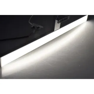 ChiliTec LED Spiegelleuchte 60cm Spiegelschrank-Leuchte IP44 11Watt 1600Lumen Badezimmer Wand- und Aufbaumontage | Beleuchtung für Schrank Spiegel Bad Alu-Optik Neutralweiß