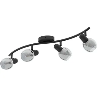 EGLO Pollica 4 flammig schwarz-transparent