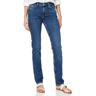 s.Oliver Damen 04.899.71 Straight Jeans, Blue sretched Deni, 34W / 32L