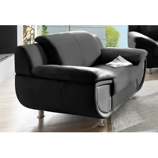 TRENDMANUFAKTUR Sessel Rondo Kunstleder 121 x 85 x 94 cm Schwarz