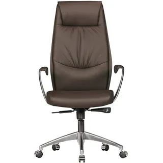 AMSTYLE XXL Chefsessel Leder Braun