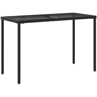 vidaXL Gartentisch 115 x 54 x 74 cm Schwarz