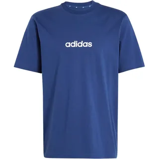 adidas Linear Single Jersey Tee dunkelblau/weiß 3XL