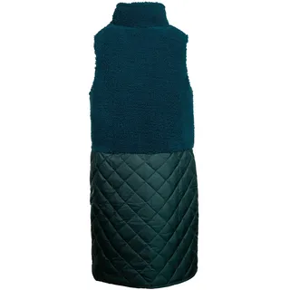 Plüschweste SALZHAUT "Weste ILONA", Damen, Gr. L, grün (bottle grün), Obermaterial: 100% Polyester PES., Westen Plüschweste