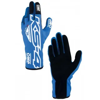 Ompracing Omp Kart KS-4 Handschuhe, Blau/Weiß, Größe L