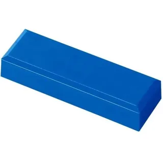 Maul MAULpro 53 x 18 mm | Mini Magnete aus Kunststoff | Starke Magnete für Whiteboard und Magnettafel | ideal für Büro, Homeoffice und Werkstatt | Blau (20 Stück)