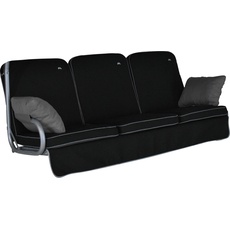 Angerer Primero Style Schaukelauflage Style, Schwarz, 3-Sitzer (ohne Schaukel)