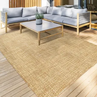 Outdoor-Teppich Ella 2 Farben langlebig & witterungsbeständig Beige 80 x 150 cm - Beige