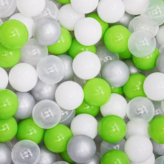 LittleTom Bällebad-Bälle Grün, Kunststoff, Rund, 5.5x5.5x5.5 cm, Spielzeug, Sonstiges Spielzeug