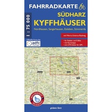 Südharz, Kyffhäuser Fahrradkarte 1 : 75 000