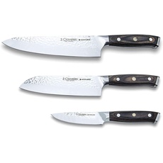 3 Claveles Kimura Profi Küchenmesser Küchenmesser Küchenmesser Edelstahl Utensilien Set 3 Messer KIMURA