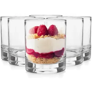 Glasmark KROSNO 1992 Dessertgläser 6er Set 260 ml Aus Glas Eisbecher Gläser Eisschalen Dessertschalen Spülmaschinenfest