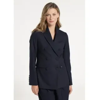 Victorio & Lucchino, V&L für Damen. 370138198 Marineblauer Nadelstreifen-Blazer (XXL), Lässig, Klassisch, Polyester
