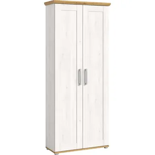 Home Affaire Garderobenschrank »Cosenza, Breite 80cm, in Sibiu Lärche/Artisan Eiche Nachbildung«, Stauraumschrank, Flurschrank, Flurmöbel, weiß