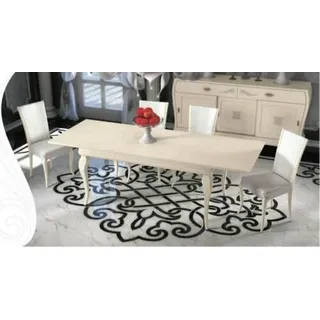 Esszimmer Set Esstisch + 4x Stuhl Moderner JVmoebel - Beige