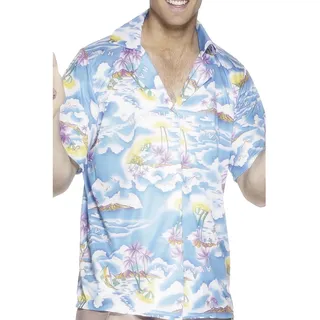 Smiffys Hawaiihemd, Blau Halloween