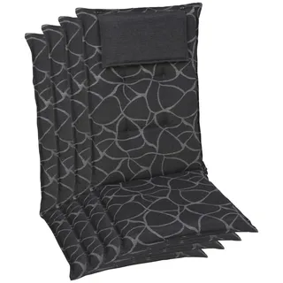 GO-DE Hochlehner Auflage 120 x 50 x 7 cm grau 4 St.