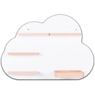 BOARTI Kinderregal Wolke 48 x 19 cm Holz weiß