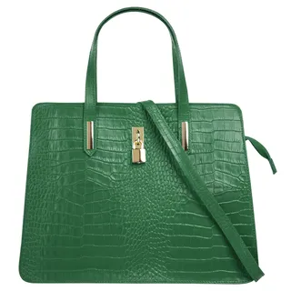 Cluty Henkeltasche Leder Green