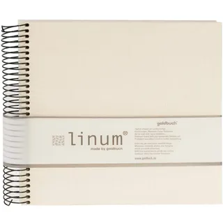 Goldbuch Spiralalbum Linum, 20x20 40 beige Seiten, beige