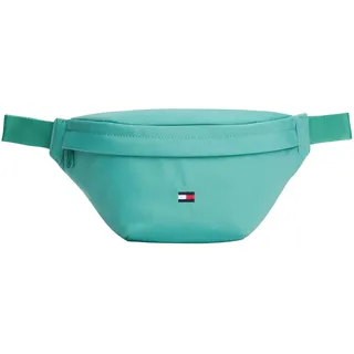 Tommy Hilfiger Kinder Unisex Bauchtasche Essential Bumbag mit Clip-Verschluss, Türkis (Bahama Green), Einheitsgröße
