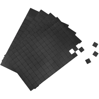 QWORK QWORK® 600 Stück Magnetplättchen Selbstklebende,10 x 10 mm flexible Magnetstreifen, Magnetaufkleber, für Handwerk, Büro, Zuhause