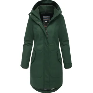 Wintermantel RAGWEAR "Wintermantel Jannisa Coat", Damen, Gr. M, grün (dunkelgrün25), Obermaterial: 100% Polyester PES.  Obermaterial: Futter: 100% Polyester PES. 100% Polyester PES., Mäntel Wintermantel