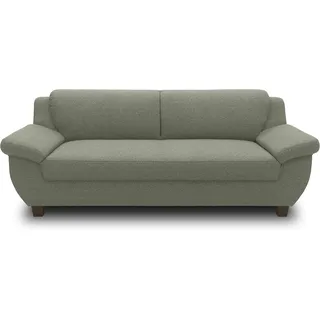 DOMO. collection Panama 3 Sitzer, Sofa, 3er Couch, Garnitur, 3-2-1, grün, 207 cm