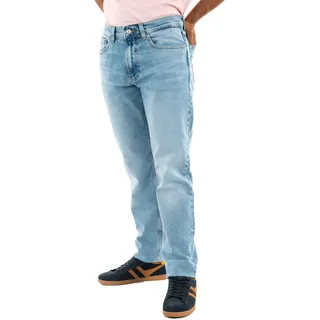 Tommy Jeans Herren Jeans Hose Ryan Slim Straight Leg, Blau (Denim Light), 32W/38L