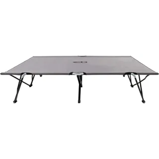 vidaXL Doppelliege Klappbar Grau Stahl - Grau