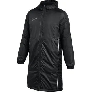 NIKE Herren Wintermantel - Park 26, Winterjacke, Kapuze, Logo, einfarbig Schwarz S - Schwarz