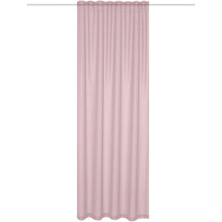 Gardine HOME WOHNIDEEN "DOLLY" Gr. 4, rosa (altrose), B:140cm H:245cm, Voile, Polyester, Gardinen, Gardine, transparent