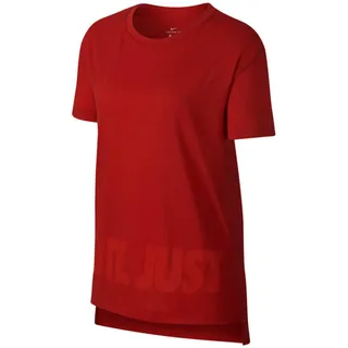 Nike Damen Dry Hilo Jdi T-Shirt, Rot (Habanero Red/Gym Red), XS