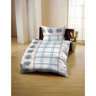 Gerald Wittmann Bettwäsche »Baumwoll-Seersucker«, blau