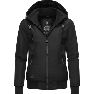 Winterjacke RAGWEAR "Winterjacke Nuggie Melange", Damen, Gr. XS, schwarz, Obermaterial: 100% Polyester PES.  Obermaterial: Futter: 100% Polyester PES. 100% Polyester PES., Jacken Winterjacke