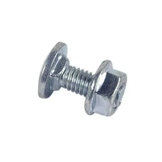 Lennie, Boulon Round Head Collet Square TRCC, weißes Zink, Ø6x100, TRCC -Bolzen mit 6 -Seiten -Nüssen, runder Quadratkragenkopf, Zink -Plattierstahl, DIN 603 Standard, Kiste mit 100