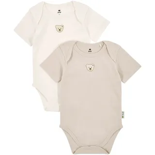 Steiff Unisex Baby Body Kurzarm 2er Pack Body kurzarm 2er Pack