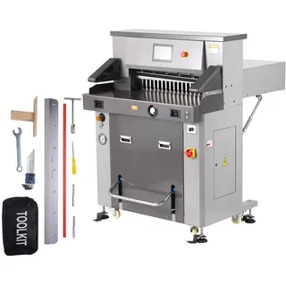 Vevor Elektrischer Papierschneider Hebelschneider, 660,4 mm Max. Schnittbreite, 80 mm Max. Schnittstärke, Papierschneidemaschine, 800 Blatt Standard-Kopierpapier Papier Schneidegerät ±0,2 mm