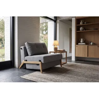 Innovation Living Schlafsessel CUBED Polyester 98 x 79 x 98 cm Grau mit Kissen