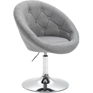Svita Havanna Sessel Lounge Clubsessel Barhocker Drehsessel Retro Grau